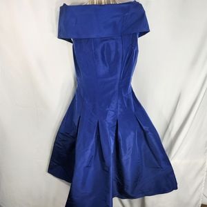 Vintage Sophy Curson Blue Off Shoulder Formal Dress Size Small
